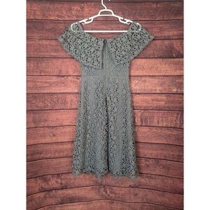 Elegant Lace Gray Dress